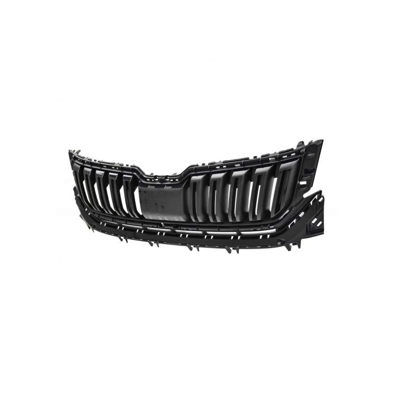 Grille de calandre avant Skoda Kodiaq chrome et noir brillant pour habillage de carrosserie premium