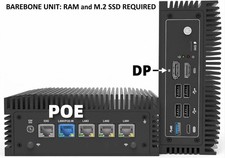 Fanless Mini PC N100 Firewall Appliance 4x 2.5GbE Intel i225 LAN PoE-In Barebone
