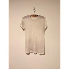 Camiseta en blanco años 70 envejecida vintage papel fino suave 50/50 mezcla 541550