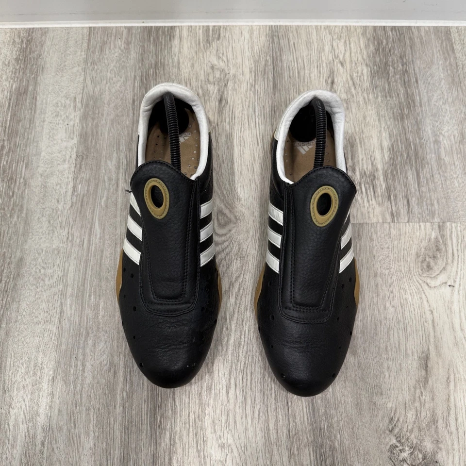 Adidas Sm II Taekwondo Shoes Black White 3 Stripe Slip On Sneakers Gym - Image 3 of 4