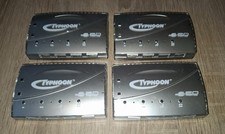 4x Typhoon USB 2.0 4-Port Hub Anubis Splitter Set NO POWER SUPPLY Used