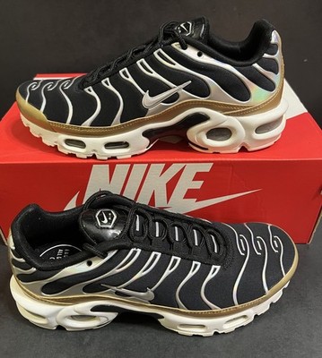 Sz 6.5 - NIKE WMNS AIR MAX PLUS [605112-055]   BLACK GOLD  NIB