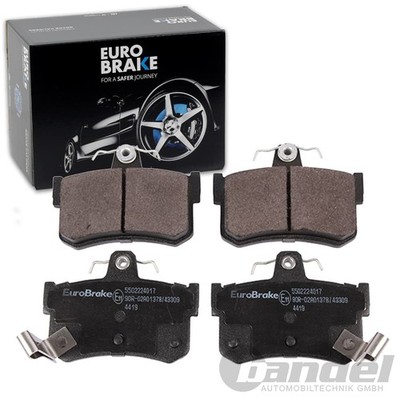 EUROBRAKE BREMSBELÄGE SATZ HINTERACHSE PASSEND FÜR MG MG MGF MGR ROVER 800