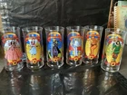 Coco Cola Wizard Of Oz 50th Ann. Glasses Set Of 6 Vintage 1989 Collectible