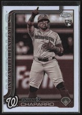 2025 Topps Chrome Andres Chaparro Sepia Refractor Washington Nationals #187 RC