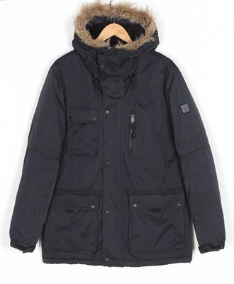 MCS Rugged Refined Fur Hooded Parka Jacket Men Size L MJ6290 | eBay