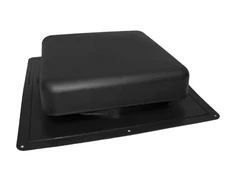 Master Flow RT65BL Roof Vent 60 Sq In Resin Square Top Attic Exhaust Black