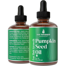 Pumpkin Seed Oil for Hair Growth. Strengthens  Hydrates Thinning, Dry Hair for