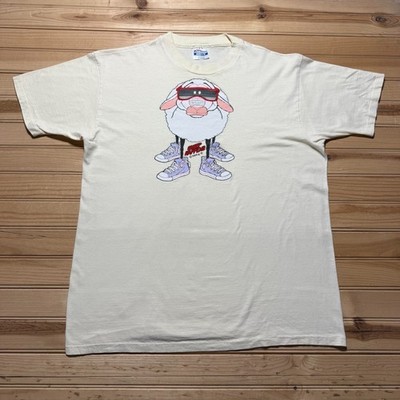 Vintage 1988 Sheep Happens Sunglasses Sneakers Single Stitch Graphic T-Shirt XL