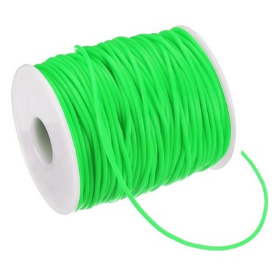 54.7 Yards 2mm Hollow Pipe Tubing Rubber Cord with 1.2mm Hole for DIY Pale Green