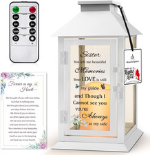 Memorial Gift for Loss of Sister Memorial Lantern for Loss of Sister Sympathy...