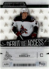 2023-24 Upper Deck Credentials Debut Ticket Access Acetate Logan Cooley Rookie