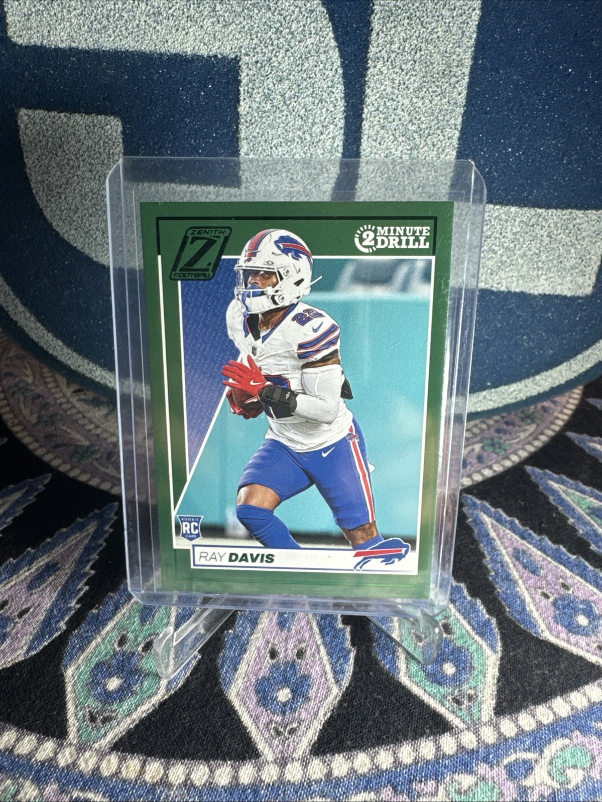 2024 Panini Zenith - Rookies Ray Davis #183 Two Minute Drill Autographs (RC)
