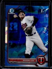 2022 Bowman Draft Sapphire Brooks Lee Chrome 1st Prospect #BDC-153 Twins