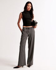 Abercrombie  Fitch Women's Grey Wide Leg Dress Pant - Size XSS