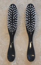 2 New AVON FLAIR 8" HAIR BRUSH New in Bag, Black, Cepillos
