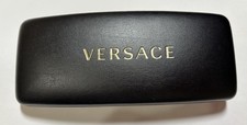 Versace Black Sunglasses Case With Original Sealed Cleaning Cloth