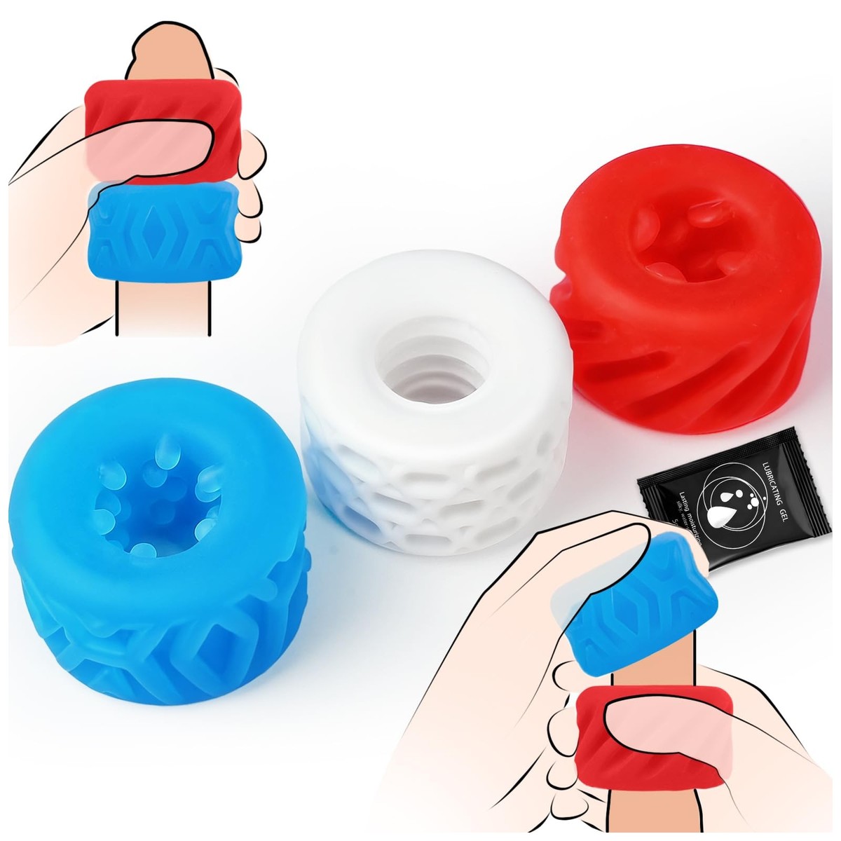 Male Masturbator Adult Sex Toys for Men, 6-Texture Reversible Pocket Pussy  St... | eBay