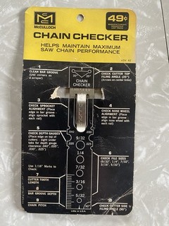 McCulloch Mac Chain Checker Vintage
