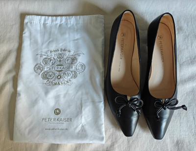 Peter Kaiser Damen Schuhe Spitzballerina gr.42 schwarz inkl. Staubbeutel