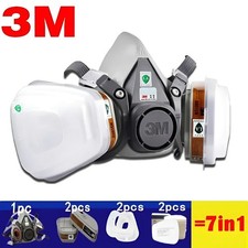 2026 3M 6200 Gas Mask spray Paint Respirator Mask - High Quality Protection - UK