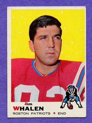 1969 Topps Jim Whalen #203 Patriots EX.