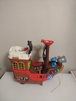 VTech Treasure Seekers Pirate Ship Boat Rolls W/ Lights & Sounds 1 Figure 
