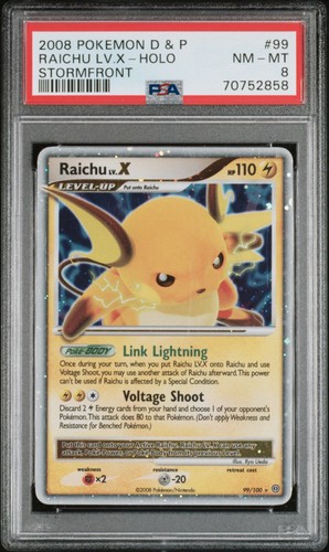 Raichu LV.X graded PSA 8 for sale on eBay
