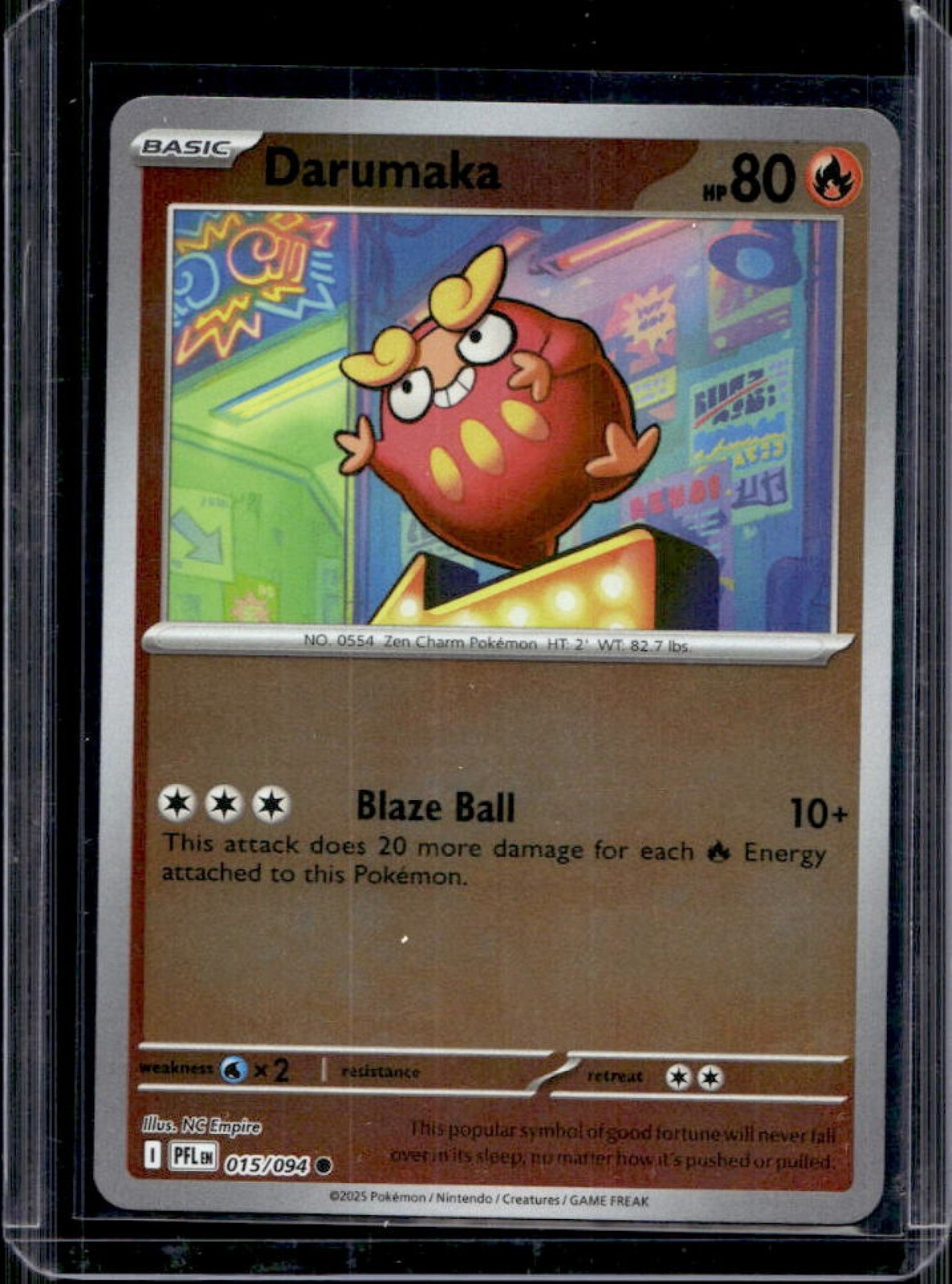 2025 Pokemon Phantasmal Flames Darumaka Common #015/094