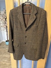 Harris Tweed Jacket Dunn & Co Blazer 3 Button Overcoat Men’s 38/40 Chest