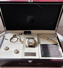 Earnshaw gentleman's wristwatch, limited edition boxed gift set.