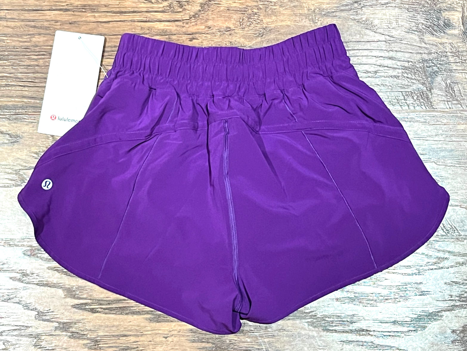 NEW Women Lululemon Track That High-Rise Lined Short 3" College Purple  Size 6