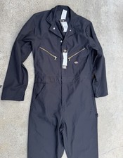 Dickies Men's Long Sleeve Coveralls, Dark Navy, Medium Tall