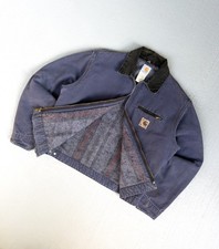 Carhartt Detroit J64PTL Men's Jacket Size L, Vintage, Faded Blue, Made in USA