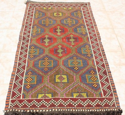 KILIM RUG 2.5x4.5, TURKISH KILIM (CICIM) RUG 28'' x 57'', KELIM AREA RUG CARPET