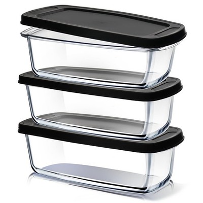 Glass Bread Pans for Homemade Bread Baking, 1.9 Quart Deep Rectangular Glass ...