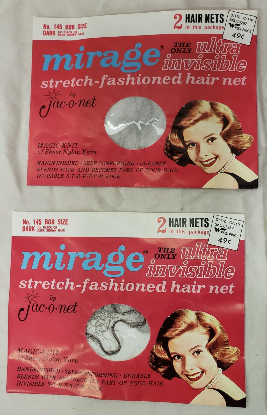 Set of 4 Packages of Vintage MidCentury New Hair Nets eBay