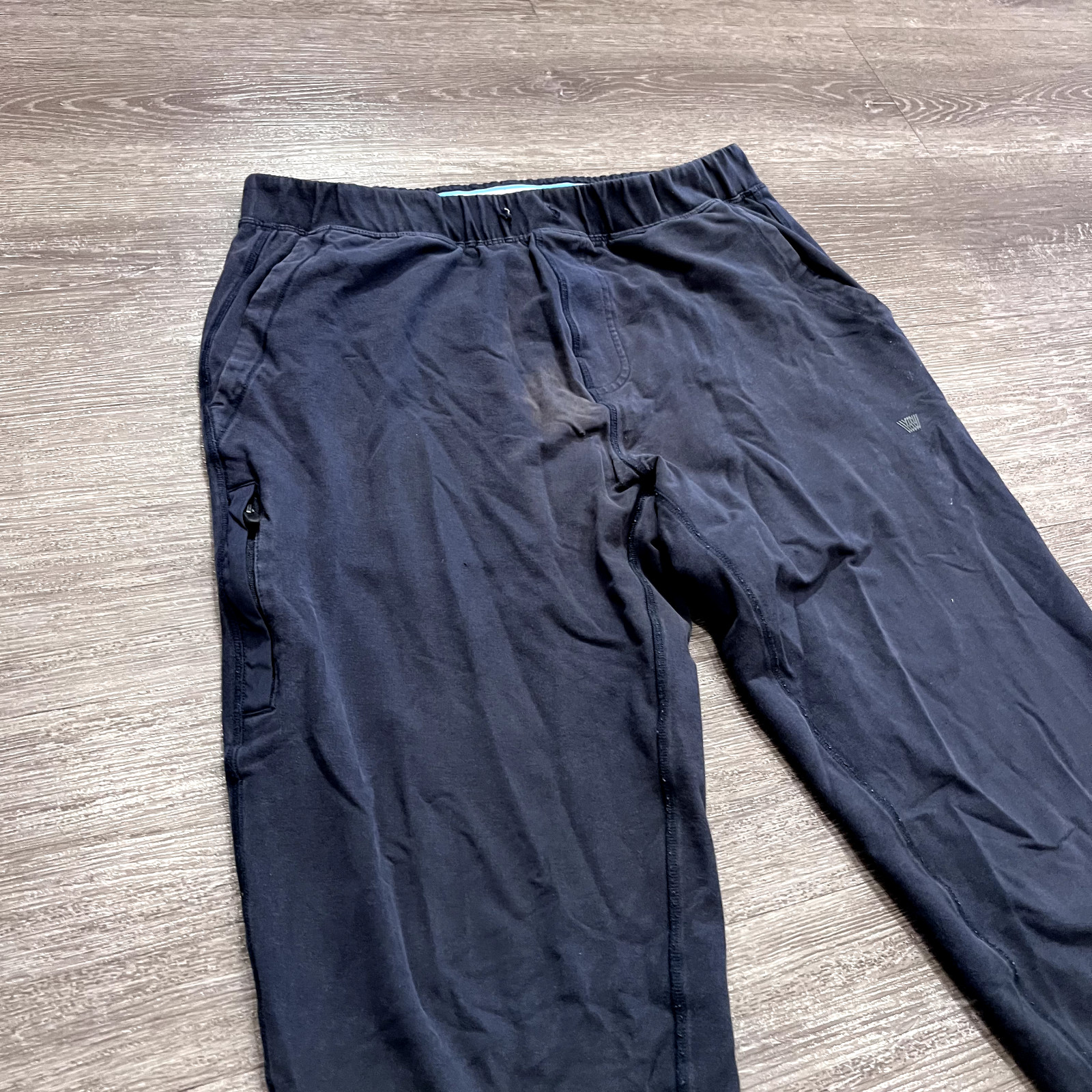 Mack Weldon Pants Mens Medium Blue Ace Drawstring Sweatpant Elastic Waist