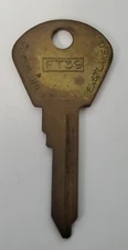 CURTIS FT-39 Fiat Alfa Lancia Maserati Pinafarnia Autobianchi Key Blank BRASS