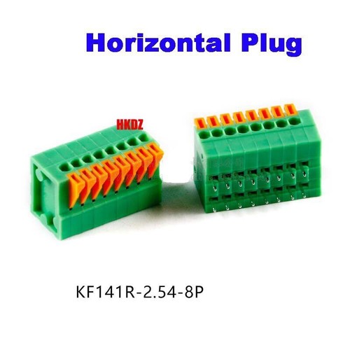 Terminal Block Connector KF141V/R 2~8 Pin2.54mm Pitch PCB Mount Spring Screless - Picture 22 of 22