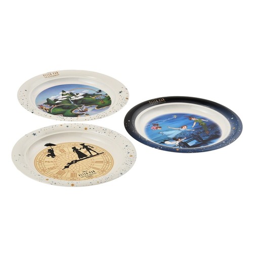 Disney Store Japan Peter Pan Plate Flying to Neverland Tinker Bell Melamine - Picture 2 of 6