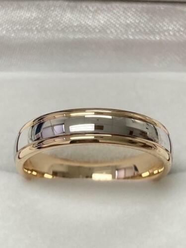 18K TWO TONE GOLD WEDDING BANDS  - Picture 1 of 1
