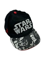 Star Wars Hat Cap Snap Back Youth Boys Black Adjustable Logo