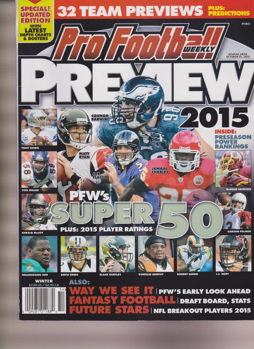 Athlon Sports 2023 NFL PRO FOOTBALL PREVIEW MAGAZINE Covers, 45 OFF