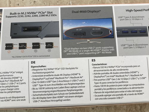 j5Create M.2 NVMe USB-C Gen 2 Docking Station (JCD552) - 12 functions - 第 4/8 張圖片