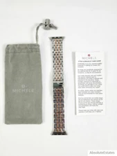 NEW Michele Apple Two Tone Rose Gold Silver Watch Band Bracelet MS20GL775045 NWT