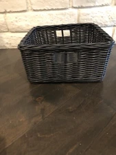 Pottery Barn Kids Medium Utility Square Navy Blue Sabrina Basket