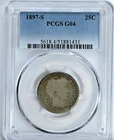 1897 S Barber Quarter PCGS G04 Graded Silver Coin Key Date Original 5618