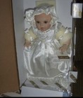 The Franklin Mint 11 Inch Porcelain Girl Christening Doll New In Box — photo 1