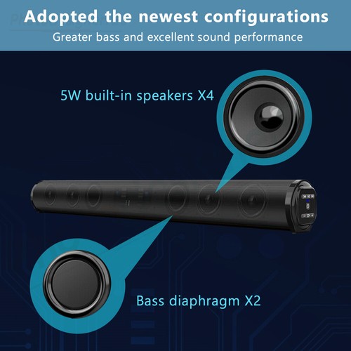 Electric Wireless Bluetooth Speakers Sound Bar Soundbar Home Theater TV Computer - Picture 2 of 12
